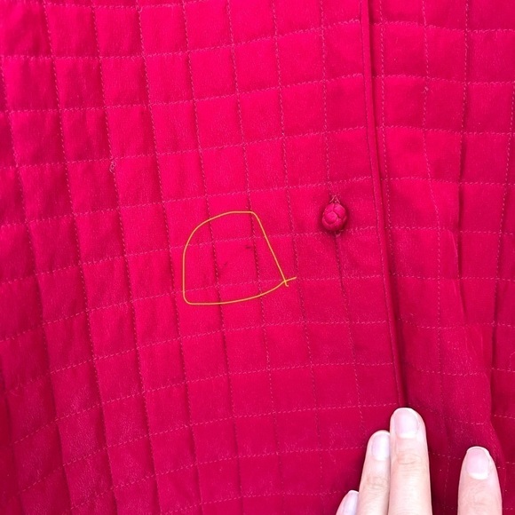 Eileen Fisher 100% Silk Quilted Relaxed Boxy Button Front Jacket Cardigan Large - Picture 5 of 11